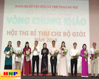 Đảng ủy Sở Văn hóa và Thể thao Hà Nội tổ chức vòng chung khảo Hội thi Bí thư Chi bộ giỏi